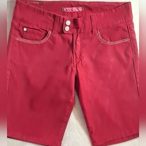 Levis Red Denim Shorts